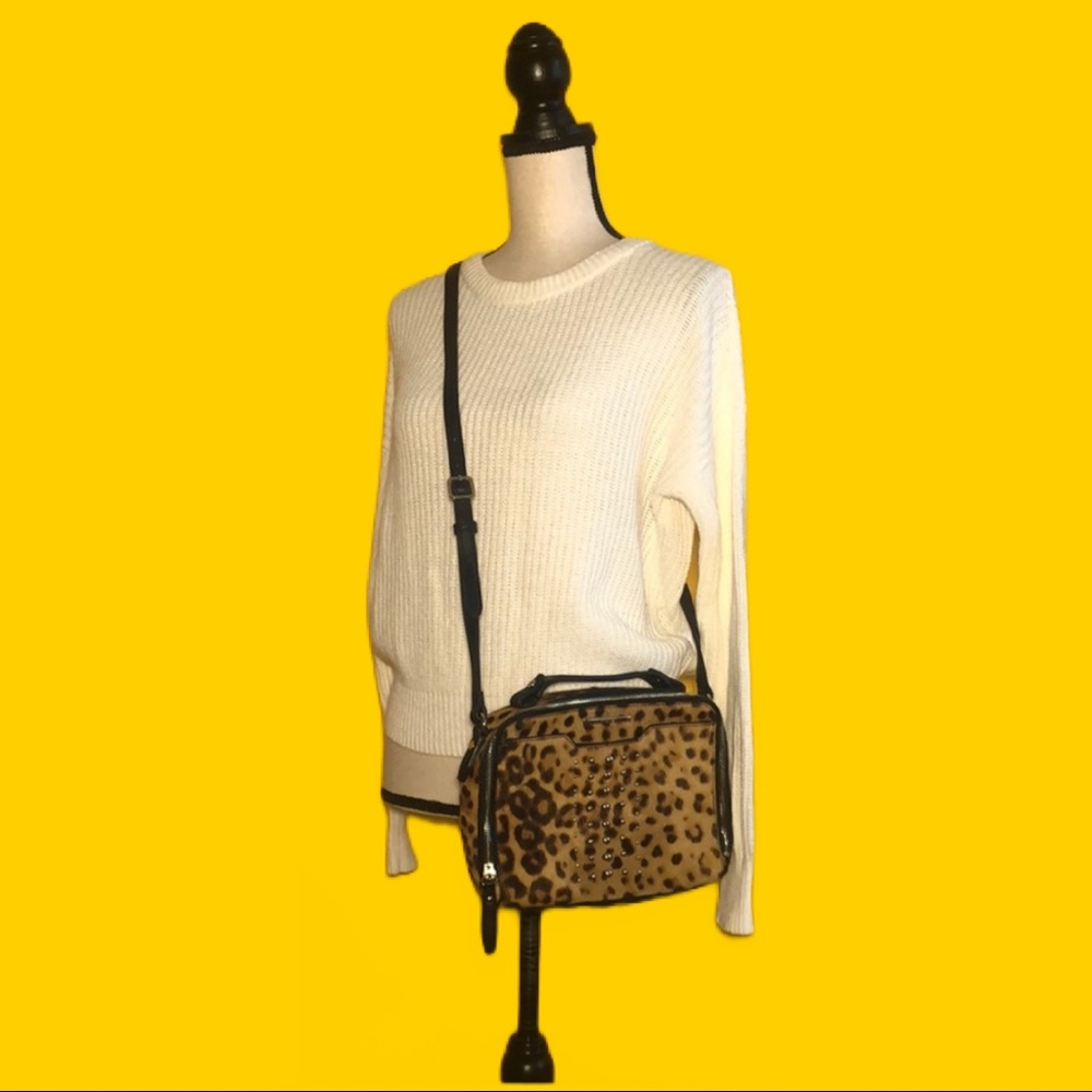 NINE WEST cow fur crossbody bag - Picture 2 of 14